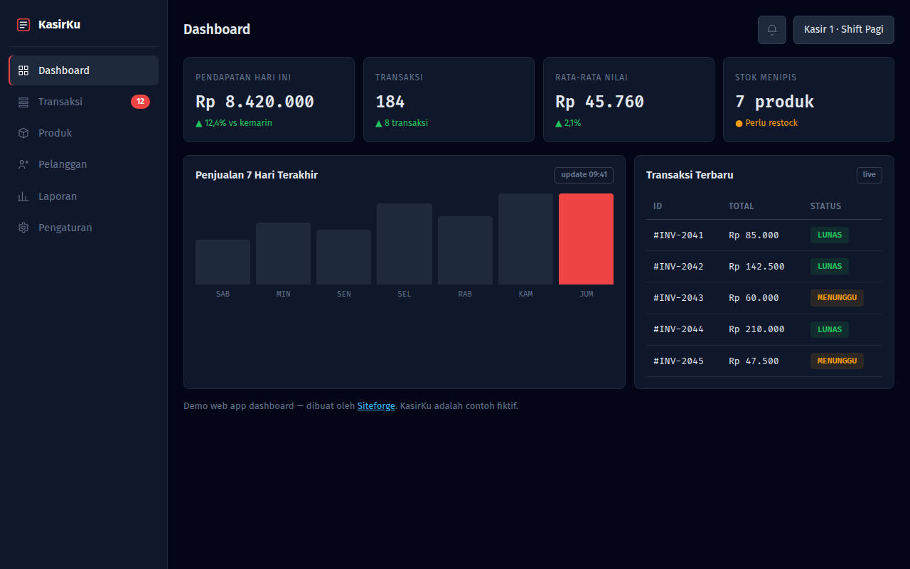Web App / Sistem Custom